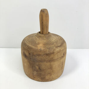 Handmade Wood Butter Mold Press Carved Scottish Thistle Shortbread Stamp USA